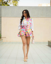 Printed vest + shorts set